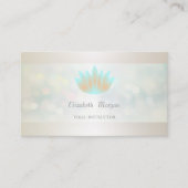 Elegant Professional Modern Bokeh, Lotus Visitekaartje (Voorkant)