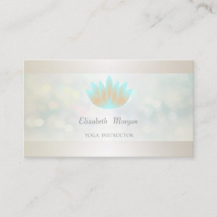Elegant Professional Modern Bokeh, Lotus Visitekaartje