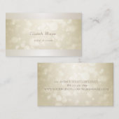 Elegant Professional Modern Bokeh Simple Visitekaartje (Voorkant / Achterkant)