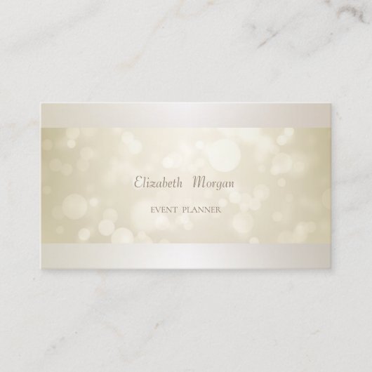 Elegant Professional Modern Bokeh Simple Visitekaartje (Voorkant)