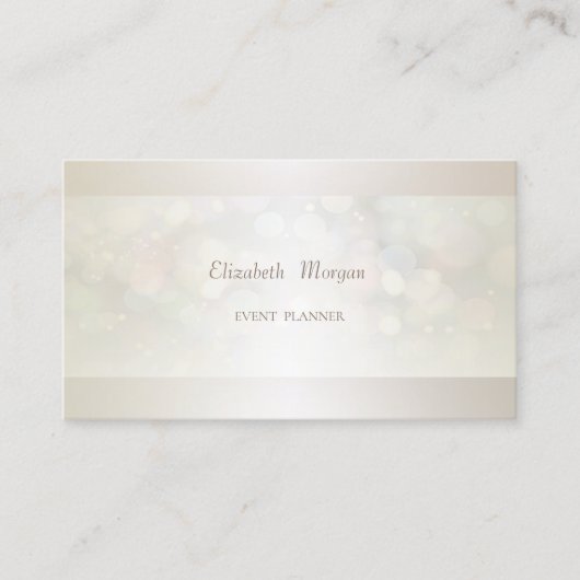 Elegant Professional Modern Bokeh Simple Visitekaartje (Voorkant)