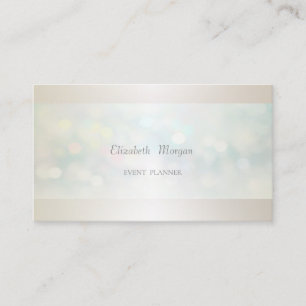 Elegant Professional Modern Bokeh Simple Visitekaartje