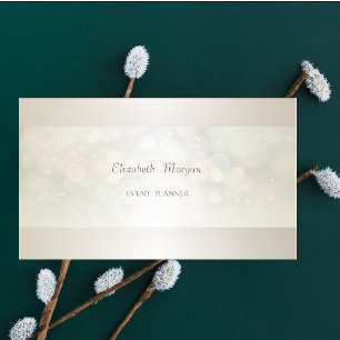 Elegant Professional Modern Bokeh Simple Visitekaartje