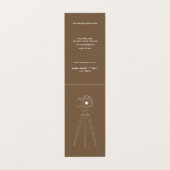 Elegant Professional Modern Brown Visitekaartje (Buitenkant ongevouwen)