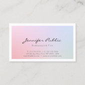 Elegant Professional Modern Chic Plain Trendy Visitekaartje (Voorkant)
