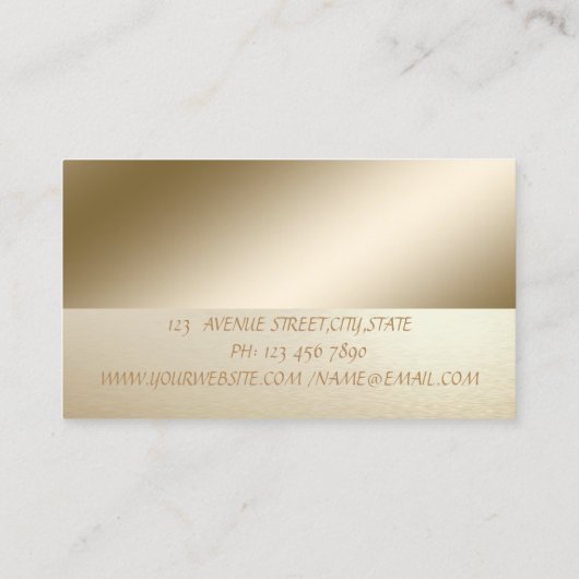 Elegant Professional, modern, Confetti, lipsticks Visitekaartje (Achterkant)