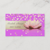 Elegant Professional, modern, Confetti, Lotus Visitekaartje (Voorkant)