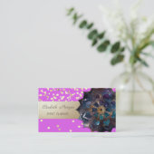 Elegant Professional, Modern, Confetti, Mandala Visitekaartje (Staand voorkant)