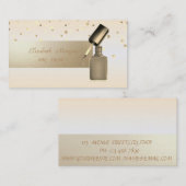 Elegant Professional, Modern, Confetti, Nail Pools Visitekaartje (Voorkant / Achterkant)