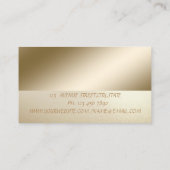 Elegant Professional, Modern, Confetti, Nail Salon Visitekaartje (Achterkant)