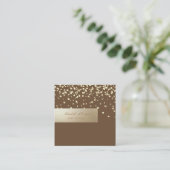Elegant Professional, modern, Confetti Vierkante Visitekaartje (Staand voorkant)