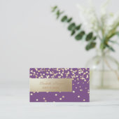 Elegant Professional, modern, Confetti Visitekaartje (Staand voorkant)