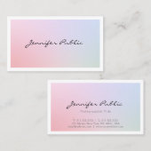 Elegant Professional Modern Elite Plain Trendy Visitekaartje (Voorkant / Achterkant)