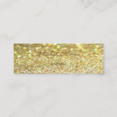 Elegant Professional Modern Glittery Bokeh Mini Visitekaartje (Voorkant)