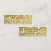 Elegant Professional Modern Glittery Bokeh Mini Visitekaartje (Voorkant / Achterkant)