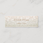Elegant Professional Modern Glittery Bokeh Mini Visitekaartje (Voorkant)
