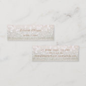 Elegant Professional Modern Glittery Mini Visitekaartje (Voorkant / Achterkant)