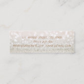 Elegant Professional Modern Glittery Mini Visitekaartje (Achterkant)