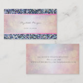Elegant Professional Modern, kleurrijke glitter Visitekaartje (Voorkant / Achterkant)