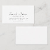 Elegant Professional Modern Minimalistische Sjablo Visitekaartje (Voorkant / Achterkant)