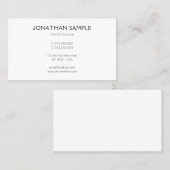 Elegant Professional Modern Minimalistische Sjablo Visitekaartje (Voorkant / Achterkant)