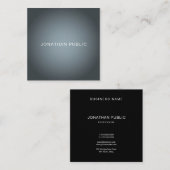 Elegant Professional Modern Plain Ingeavanceerd Vierkante Visitekaartje (Voorkant / Achterkant)