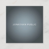 Elegant Professional Modern Plain Ingeavanceerd Vierkante Visitekaartje (Voorkant)