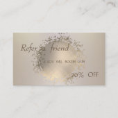 Elegant, Professional Modern Referral-Kaart Aanbevelingskaartje (Voorkant)