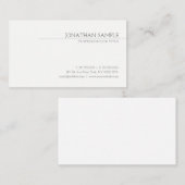 Elegant Professional Modern Simple Plain Trendy Visitekaartje (Voorkant / Achterkant)