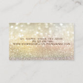 Elegant Professional Modern, Striped Bokeh Visitekaartje (Achterkant)