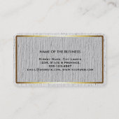 Elegant Professional Modern Subtle Gold Visitekaartje (Achterkant)