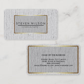 Elegant Professional Modern Subtle Gold Visitekaartje (Voorkant / Achterkant)