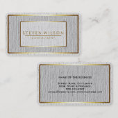 Elegant Professional Modern Subtle Gold Visitekaartje (Voorkant / Achterkant)