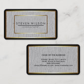 Elegant Professional Modern Subtle Gold Visitekaartje (Voorkant / Achterkant)