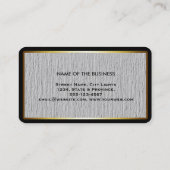 Elegant Professional Modern Subtle Gold Visitekaartje (Achterkant)