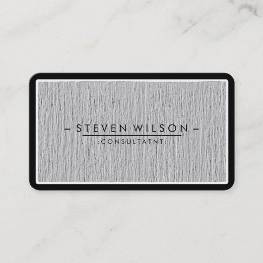 Elegant Professional Modern Subtle Plain Visitekaartje (Voorkant)