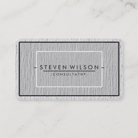 Elegant Professional Modern Subtle Plain Visitekaartje (Voorkant)