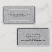 Elegant Professional Modern Subtle Plain Visitekaartje (Voorkant / Achterkant)