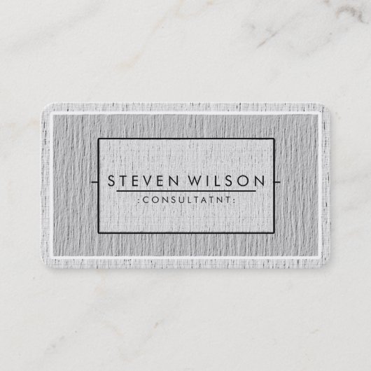 Elegant Professional Modern Subtle Plain Visitekaartje (Voorkant)
