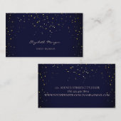Elegant Professional Moderne Eenvoudige Confetti Visitekaartje (Voorkant / Achterkant)