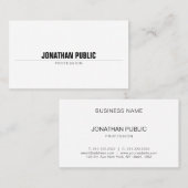 Elegant Professional Moderne Eenvoudige grafische Visitekaartje (Voorkant / Achterkant)