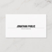 Elegant Professional Moderne Eenvoudige grafische Visitekaartje (Voorkant)