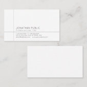 Elegant Professional, moderne, eenvoudige Sjabloon Visitekaartje (Voorkant / Achterkant)
