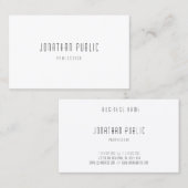 Elegant Professional, moderne, eenvoudige Sjabloon Visitekaartje (Voorkant / Achterkant)