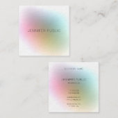 Elegant Professional, moderne, kleurrijke Sjabloon Vierkante Visitekaartje (Voorkant / Achterkant)