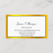 Elegant Professional omhuld zwart-wit Logo Visitekaartje (Achterkant)