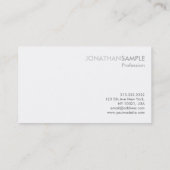 Elegant Professional Plain Signature UV Matte Visitekaartje (Achterkant)