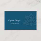 Elegant Professional Psycholoog, Therapist, Lotus Visitekaartje (Voorkant)