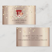 Elegant Professional Red Mixer Floral Visitekaartje (Voorkant / Achterkant)