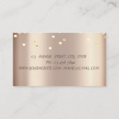 Elegant Professional Red Mixer Floral Visitekaartje (Achterkant)